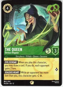 The Queen Devious Disguise 90/204 Wilds Unknown Disney Lorcana - Image 1