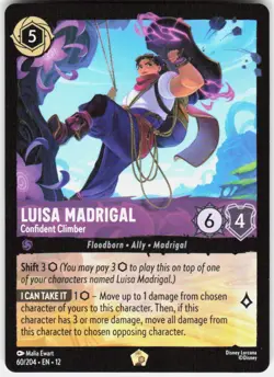 Luisa Madrigal Confident Climber 60/204 Wilds Unknown Disney Lorcana - Image 1