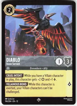 Diablo Stone Servant 196/204 Wilds Unknown Disney Lorcana - Image 1