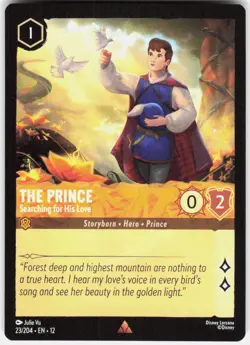 The Prince Searching for His Love 23/204 Wilds Unknown Disney Lorcana - Image 1