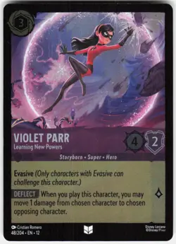 Violet Parr Learning New Powers Foil 48/204 Wilds Unknown Disney Lorcana - Image 1