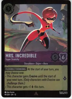 Mrs. Incredible Super Stretchy Foil 49/204 Wilds Unknown Disney Lorcana - Image 1