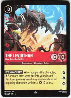 The Leviathan Guardian of Atlantis 125/204 Wilds Unknown Disney Lorcana - Image 1