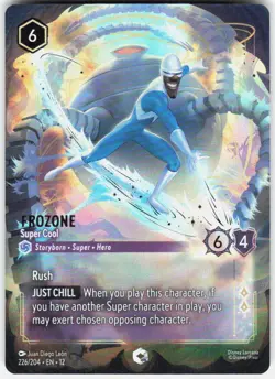 Frozone Super Cool Enchanted Foil 226/204 Wilds Unknown Disney Lorcana - Image 1