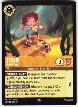Jessie Lively Cowgirl 20/204 Wilds Unknown Disney Lorcana - Image 1