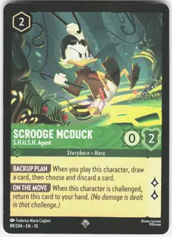 Scrooge McDuck S.H.U.S.H. Agent 89/204 Whispers in the Well Disney Lorcana - Image 1