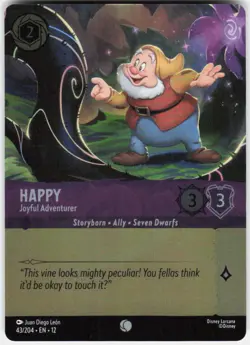 Happy Joyful Adventurer Foil 43/204 Wilds Unknown Disney Lorcana - Image 1