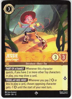 Jessie Lively Cowgirl 20/204 Wilds Unknown Disney Lorcana - Image 1