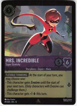 Mrs. Incredible Super Stretchy Foil 49/204 Wilds Unknown Disney Lorcana - Image 1