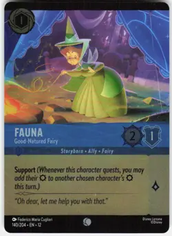 Fauna Good Natured Fairy Foil Foil 140/204 Wilds Unknown Disney Lorcana - Image 1