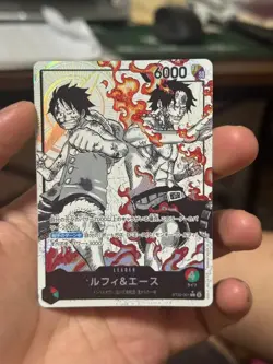 Luffy Ace ST30-001 L-P Parallel Start Deck EX Bonus Pack ONE PIECE Card Japanese - Image 1