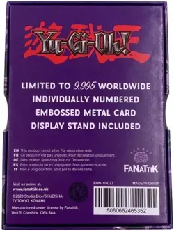 Yu-Gi-Oh Dark Magician Metal Card Fanattik New Sealed - Image 2