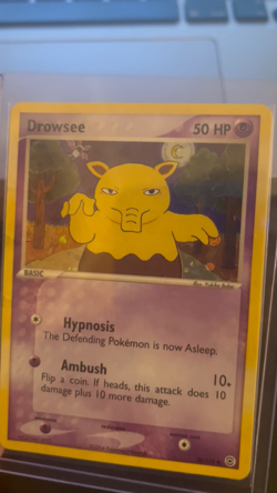 Pokemon Fire Red & Leaf Green - Drowsee 2004 - 32/112 (Misspelt card) - Image 2