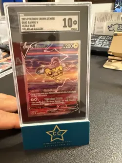 Raikou V SGC 10 GG41/GG70 Crown Zenith Ultra Rare Pokemon Card 2023 - Image 1