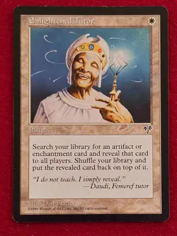 ENLIGHTENED TUTOR, MAGIC THE GATHERING MIRAGE SP/NM MTG - Image 1