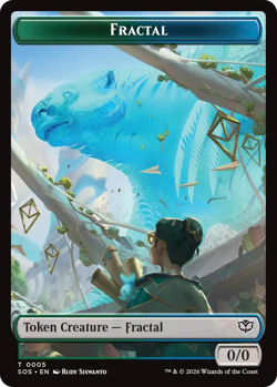 Fractal (0005) || Pest (0009) Token - Commander: Secrets of Strixhaven (Foil) - Image 1
