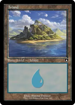 Island (440) (Retro Frame) - Commander Masters (CMM) (Foil) - Image 1