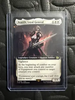 2025 Beatrix, Loyal General FIN 426 MTG EN Final Fantasy Rare Mint Extended Art - Image 1