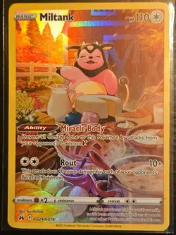 Miltank Pokemon Card. GG24/GG70 Crown Zenith Galarian Gallery Rare Holo Mint - Image 1
