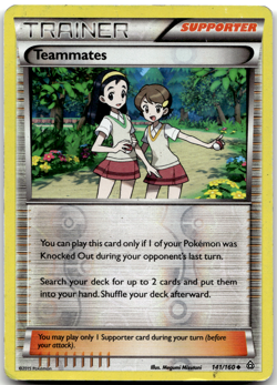 Teammates 141/160 Reverse Holo Primal Clash Pokemon Card HP - Image 1
