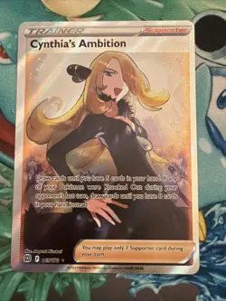 Pokemon TCG Cynthia's Ambition 169/172 Swsh09 Brilliant Stars Full Art Holo - Image 1