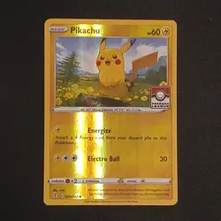 Pokemon Pikachu 049/203 Evolving Skies Reverse Holo League Promo Stamped - NM - Image 1
