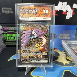 Pokemon TCG Raging Bolt EX Prismatic Evolutions Card 166/131 Sir Ace Gem Mint 10 - Image 1