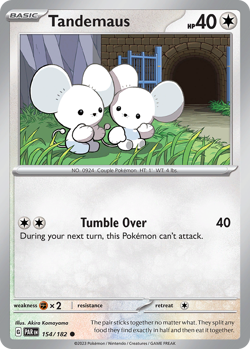Tandemaus 154/182 C Paradox Rift Reverse Holo NM/M Pokemon - Image 4