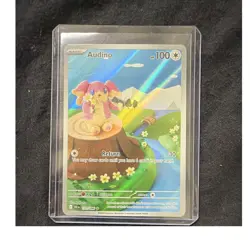 Pokemon TCG Audino 151/086 Sv: Black Bolt Illustration Rare Holo English - Image 1