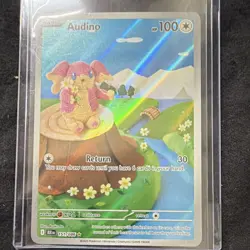 Pokemon TCG Audino 151/086 Sv: Black Bolt Illustration Rare Holo English - Image 3