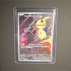 Pokemon Team Rocket's Mimikyu Full Art Holo #238 2026 + Case and Sleeve - Image 1