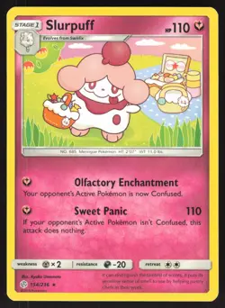 Slurpuff 154/236 Rare Cosmic Eclipse Pokemon Near Mint - Image 1