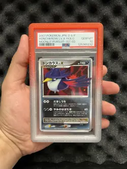 Pokemon TCG Honchkrow LV.X DP4 Moonlit Pursuit Holo 1st Ed PSA 10 Japanese - Image 1