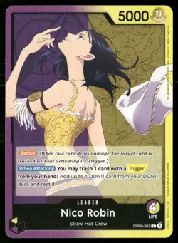 2024 Emperors in the New World Nico Robin Leader / Purple/Yellow/Straw Hat Crew - Image 1