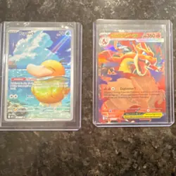 Pokemon TCG Psyduck & Charizard Y EX Holo Card Lot English - Image 1