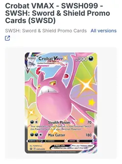 Crobat VMAX SWSH099 SWSH: Sword & Shield Promo Cards Holo - Image 1