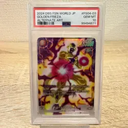 PSA 10 Golden Frieza FS04-03 SR Fusion World Dragon Ball Card Rare - Image 1