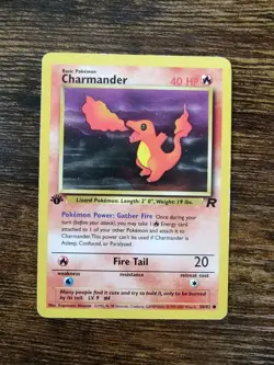 Charmander 50/82 1st Edition Team Rocket Non Holo Pokemon Card MP - Image 1