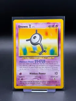 Unown Y 40/64 Neo Revelation LP Pokemon Card TCG Vintage WOTC - Image 1