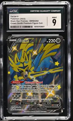 Pokemon - Zacian V (Shiny) SWSH292 SWSH: Sword & Shield Promo Card - CGC 9 - Image 1