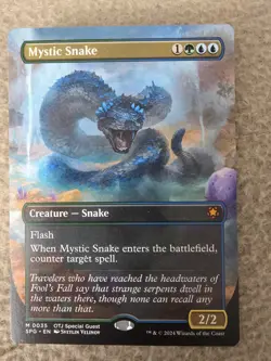 Mystic Snake (Borderless) #35 (NM) Special Guests SPG Magic MTG - Image 1