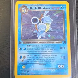 Wizards of the Coast Dark Blastoise 3/82 Team Rocket 1st Ed Holo Rare ENG - Image 1