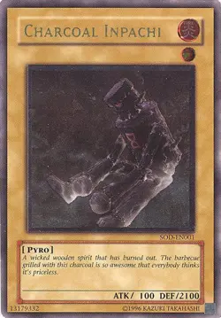 Yu-Gi-Oh Card - SOD-EN001 - CHARCOAL INPACHI (ultimate rare holo) - NM/M - Image 1