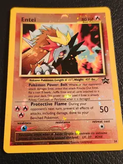Pokemon Card Entei Reverse Holo (Black Series Promo) - Image 1