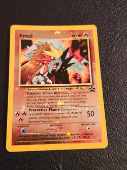 Pokemon Card Entei Reverse Holo (Black Series Promo) - Image 3