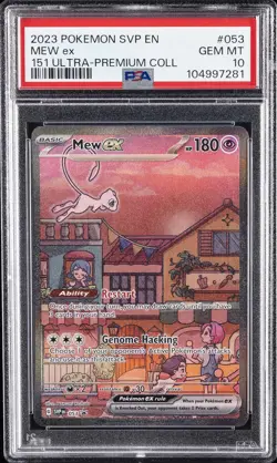2023 POKEMON SVP EN-SV BLACK STAR PROMO #053 MEW EX PSA 10 - Image 1
