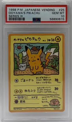 Pokemon Ooyama's Pikachu Vending Series 3 Japanese #25 PSA 10 - Image 1