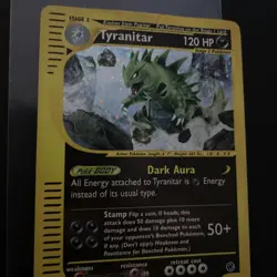 Pokemon TCG Tyranitar Expedition Base Set Holo Rare #29/165 2002 - HP - Image 2