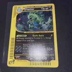 Pokemon TCG Tyranitar Expedition Base Set Holo Rare #29/165 2002 - HP - Image 3