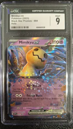 CGC 9 - Pokemon (2023) EN Black Star Promo - Mimikyu ex #004 - Image 1